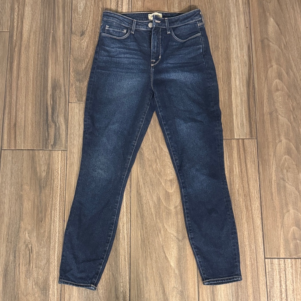 L'AGENCE High Rise Dark Indigo Jeans